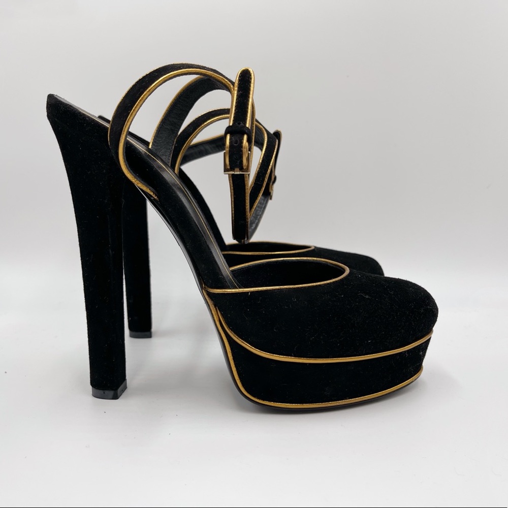 Gucci Huston Mary Jane Platform Sandals Size EU 37